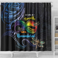 Polynesian Memorial Shower Curtain As Long As I Breathe You'll Be Remembered LT01 - Polynesian Pride