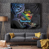 Polynesian Memorial Tapestry As Long As I Breathe You'll Be Remembered LT01 Colorful - Polynesian Pride