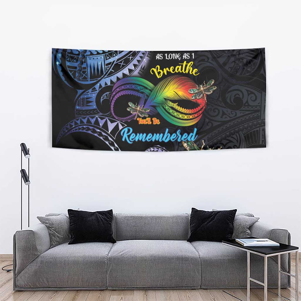 Polynesian Memorial Tapestry As Long As I Breathe You'll Be Remembered LT01 - Polynesian Pride