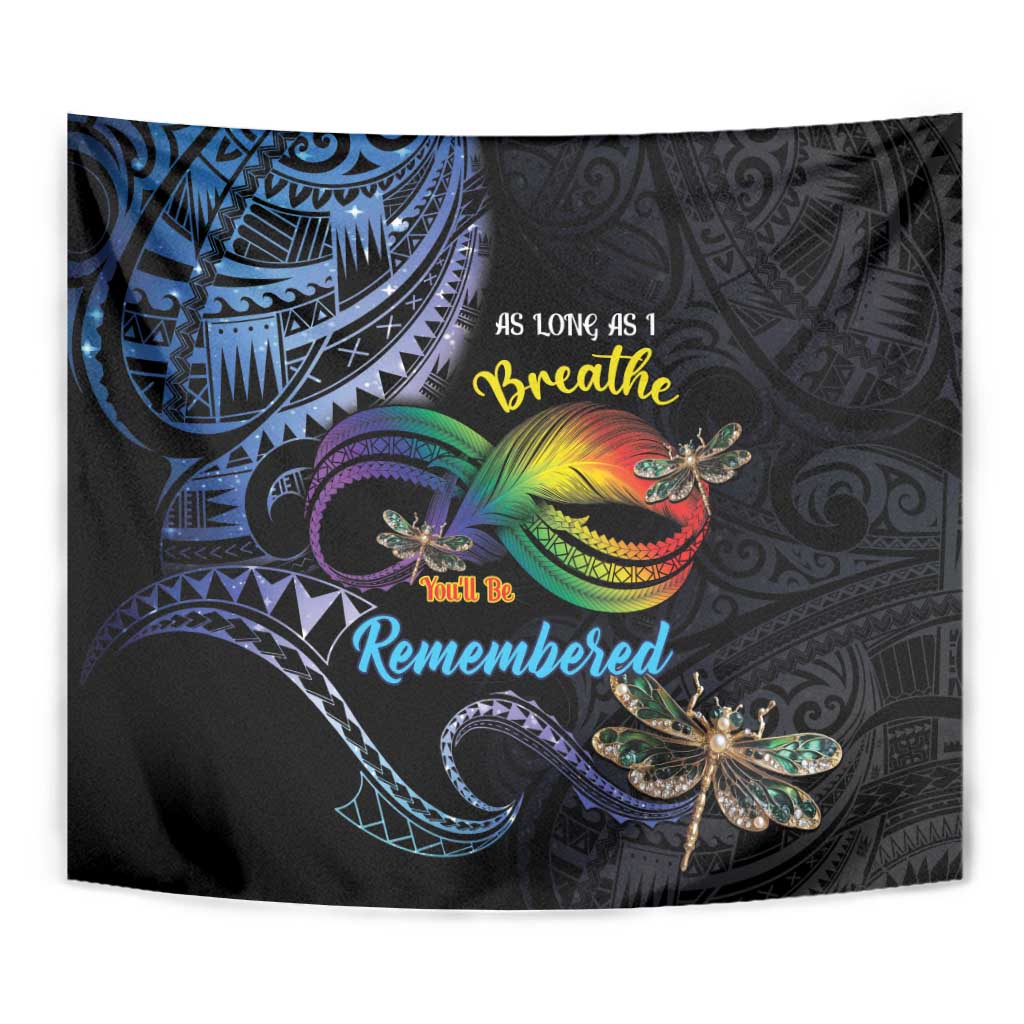Polynesian Memorial Tapestry As Long As I Breathe You'll Be Remembered LT01 - Polynesian Pride