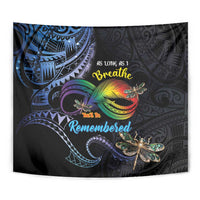 Polynesian Memorial Tapestry As Long As I Breathe You'll Be Remembered LT01 - Polynesian Pride