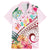 Pasifika Festival Family Matching Mermaid Dress and Hawaiian Shirt Tribal Pattern Tropical Style LT01 Dad's Shirt - Short Sleeve Pink - Polynesian Pride