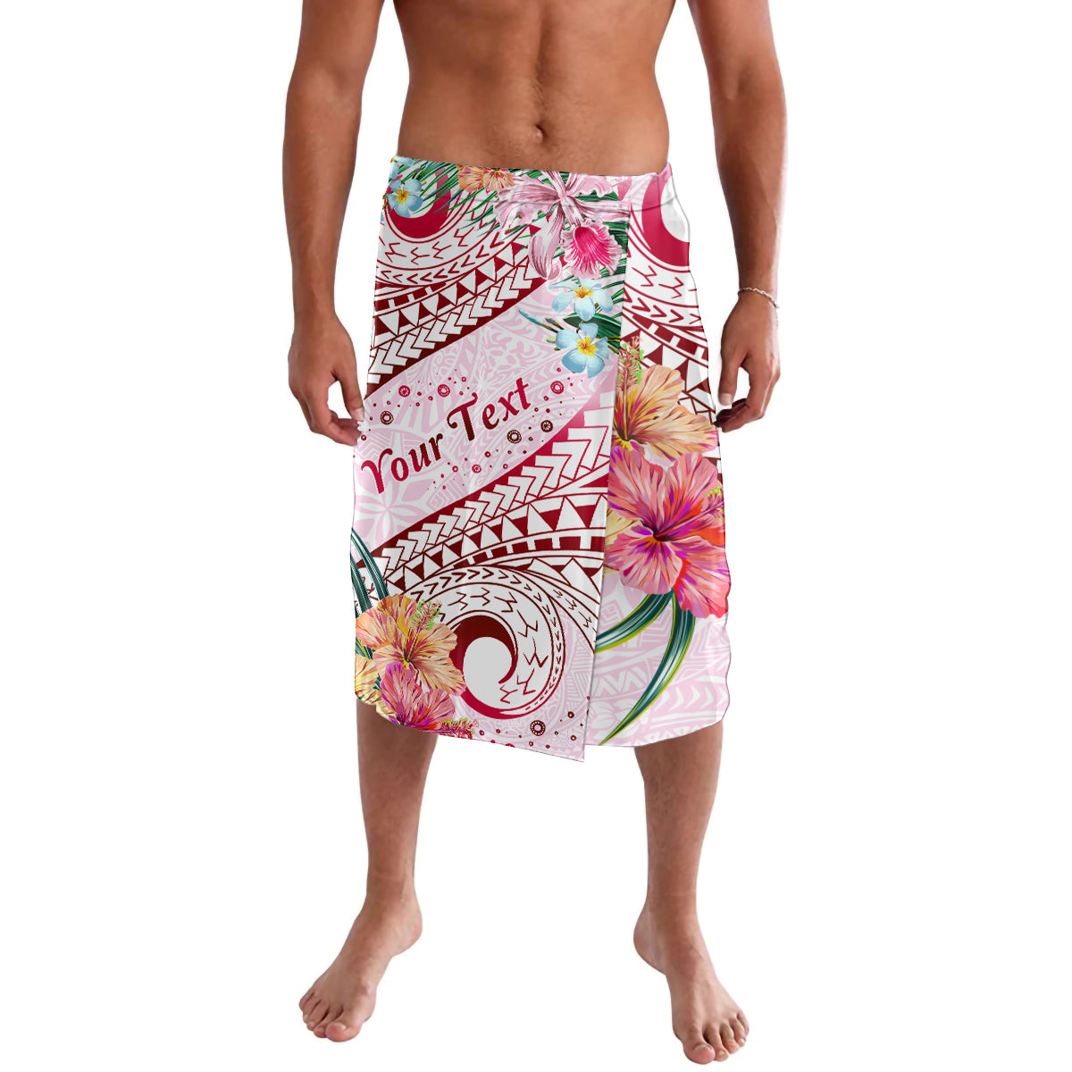 Pasifika Festival Lavalava Tribal Pattern Tropical Style LT01 Pink - Polynesian Pride