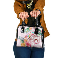 Pasifika Festival Shoulder Handbag Tribal Pattern Tropical Style LT01 One Size Pink - Polynesian Pride
