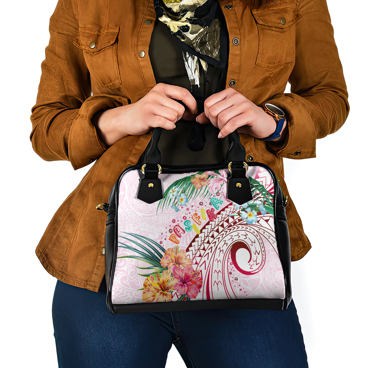 Pasifika Festival Shoulder Handbag Tribal Pattern Tropical Style LT01 - Polynesian Pride