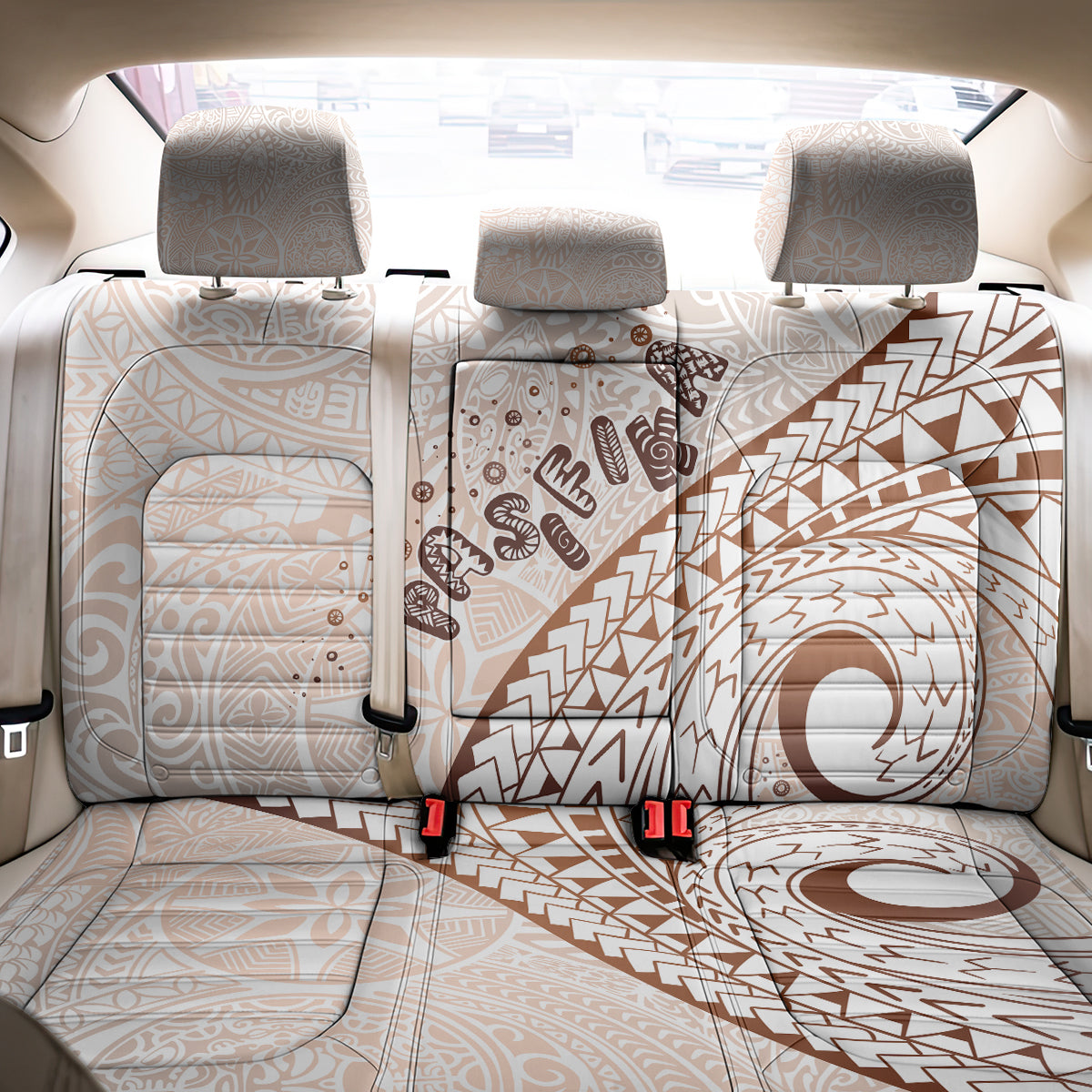Pasifika Festival Back Car Seat Cover Vintage Tribal Pattern LT01 - Polynesian Pride