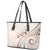 Pasifika Festival Leather Tote Bag Vintage Tribal Pattern