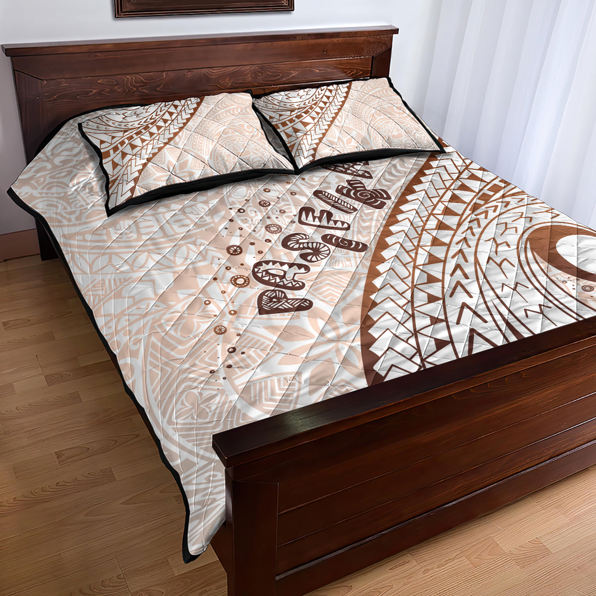 Pasifika Festival Quilt Bed Set Vintage Tribal Pattern LT01 - Polynesian Pride