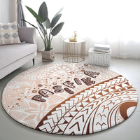 Pasifika Festival Round Carpet Vintage Tribal Pattern LT01 - Polynesian Pride