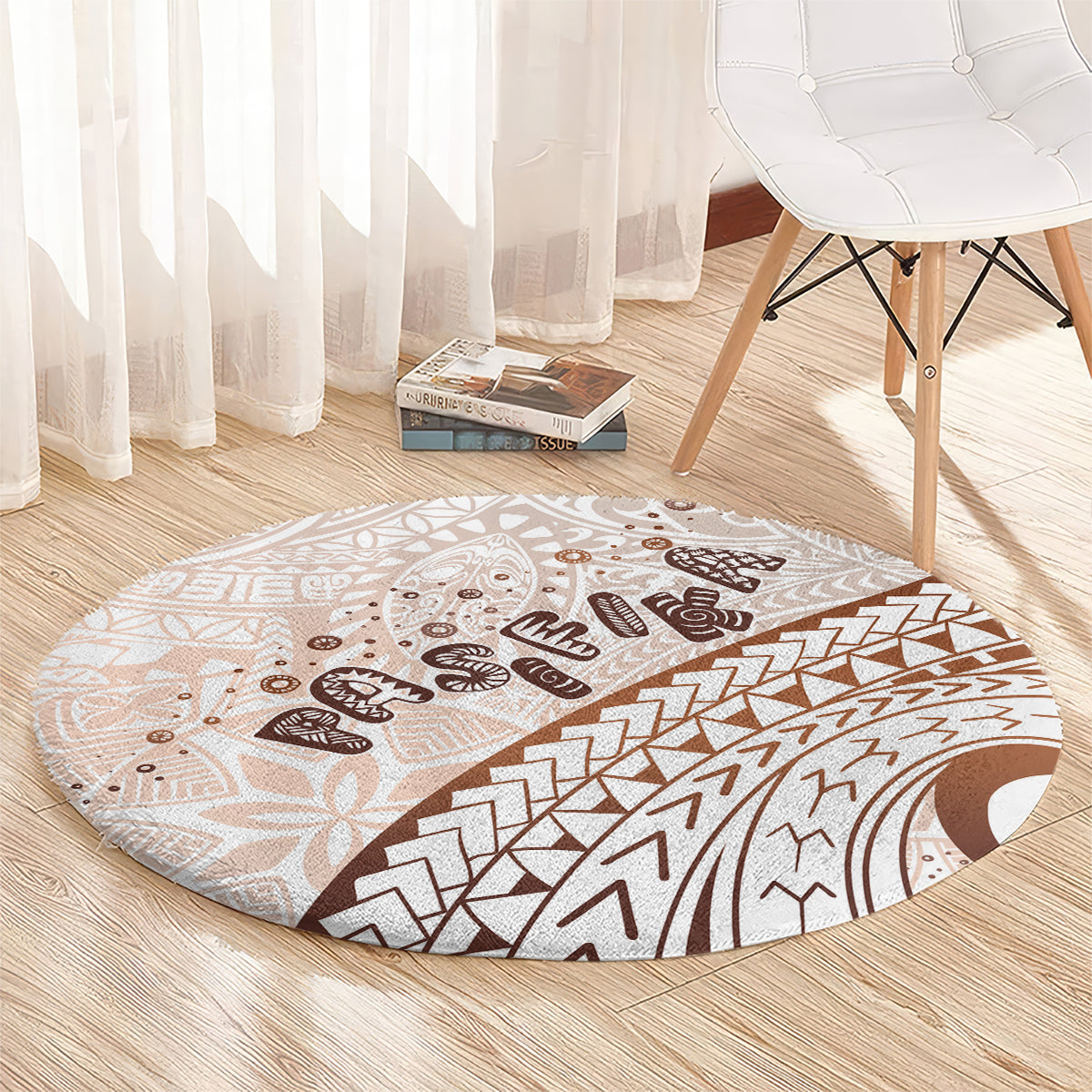 Pasifika Festival Round Carpet Vintage Tribal Pattern LT01 - Polynesian Pride