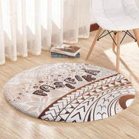 Pasifika Festival Round Carpet Vintage Tribal Pattern LT01 - Polynesian Pride