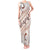 Pasifika Festival Tank Maxi Dress Vintage Tribal Pattern LT01 Women Brown - Polynesian Pride