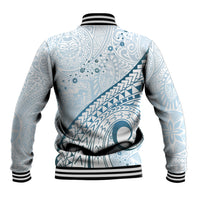 Pasifika Festival Baseball Jacket Tribal Pattern Blue Version LT01 - Polynesian Pride