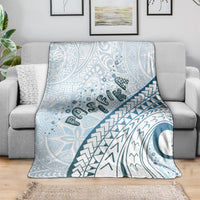 Pasifika Festival Blanket Tribal Pattern Blue Version LT01 - Polynesian Pride