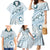 Pasifika Festival Family Matching Mermaid Dress and Hawaiian Shirt Tribal Pattern Blue Version LT01 - Polynesian Pride