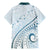 Pasifika Festival Family Matching Mermaid Dress and Hawaiian Shirt Tribal Pattern Blue Version LT01 - Polynesian Pride