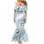 Pasifika Festival Family Matching Mermaid Dress and Hawaiian Shirt Tribal Pattern Blue Version LT01 - Polynesian Pride