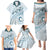 Pasifika Festival Family Matching Puletasi and Hawaiian Shirt Tribal Pattern Blue Version LT01 - Polynesian Pride