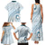 Pasifika Festival Family Matching Tank Maxi Dress and Hawaiian Shirt Tribal Pattern Blue Version LT01 - Polynesian Pride