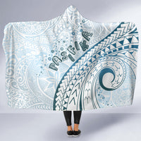Pasifika Festival Hooded Blanket Tribal Pattern Blue Version LT01 - Polynesian Pride
