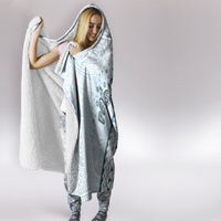 Pasifika Festival Hooded Blanket Tribal Pattern Blue Version LT01 - Polynesian Pride