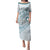 Pasifika Festival Puletasi Tribal Pattern Blue Version LT01 Long Dress Blue - Polynesian Pride