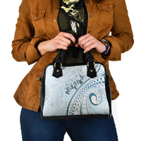 Pasifika Festival Shoulder Handbag Tribal Pattern Blue Version LT01 - Polynesian Pride