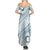 Pasifika Festival Summer Maxi Dress Tribal Pattern Blue Version LT01 - Polynesian Pride