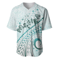 Pasifika Festival Baseball Jersey Tribal Pattern Teal Version LT01 Teal - Polynesian Pride