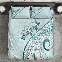 Pasifika Festival Bedding Set Tribal Pattern Teal Version LT01 Teal - Polynesian Pride