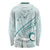 Pasifika Festival Long Sleeve Shirt Tribal Pattern Teal Version LT01 - Polynesian Pride