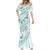 Pasifika Festival Mermaid Dress Tribal Pattern Teal Version LT01 - Polynesian Pride