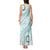 Pasifika Festival Tank Maxi Dress Tribal Pattern Teal Version LT01 - Polynesian Pride