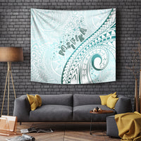 Pasifika Festival Tapestry Tribal Pattern Teal Version LT01 - Polynesian Pride