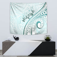 Pasifika Festival Tapestry Tribal Pattern Teal Version LT01 - Polynesian Pride