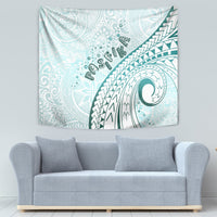 Pasifika Festival Tapestry Tribal Pattern Teal Version LT01 - Polynesian Pride