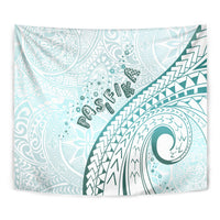 Pasifika Festival Tapestry Tribal Pattern Teal Version LT01 - Polynesian Pride