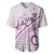 Pasifika Festival Baseball Jersey Tribal Pattern Lilac Version LT01 Purple - Polynesian Pride