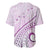 Pasifika Festival Baseball Jersey Tribal Pattern Lilac Version LT01 - Polynesian Pride