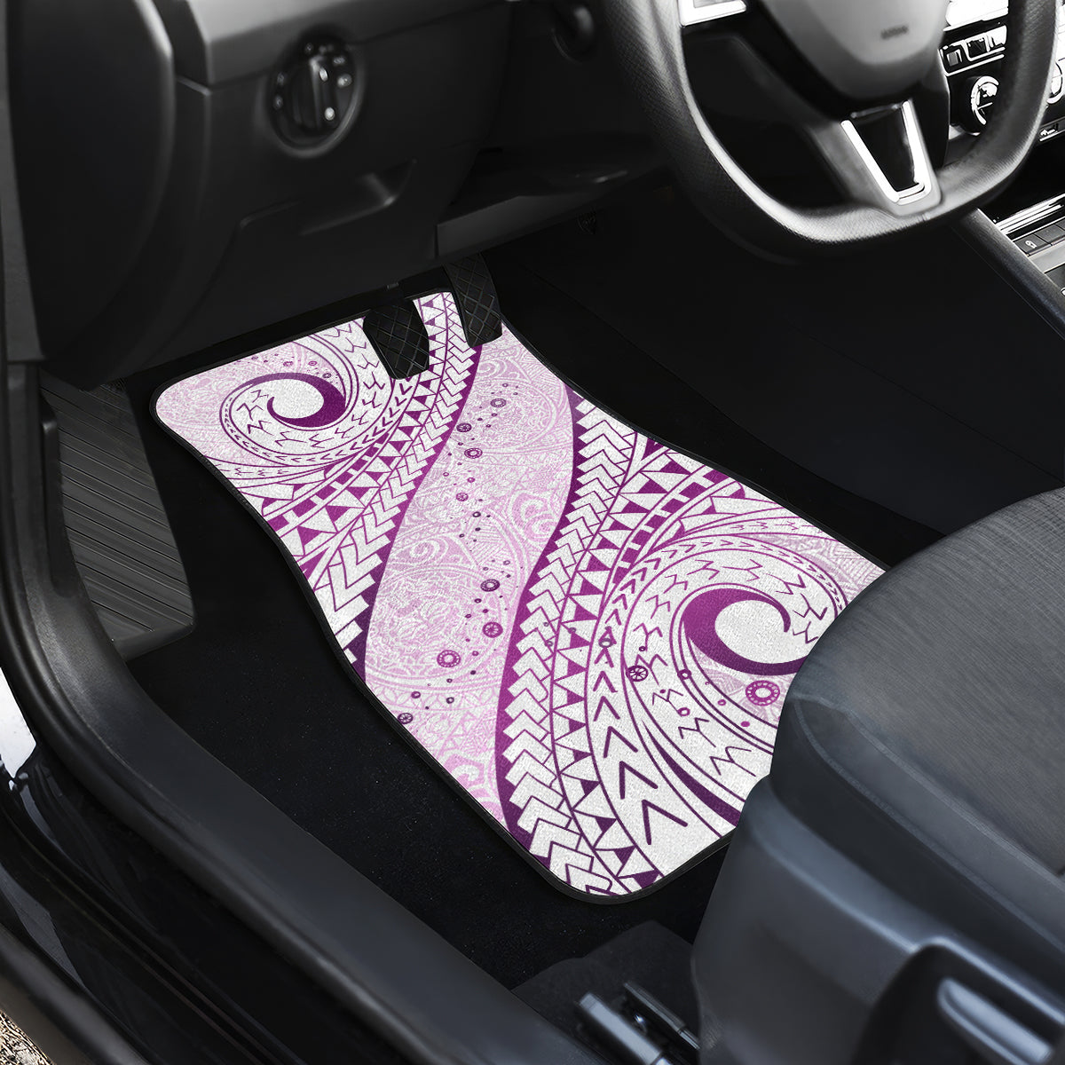 Pasifika Festival Car Mats Tribal Pattern Lilac Version LT01 - Polynesian Pride