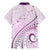 Pasifika Festival Family Matching Mermaid Dress and Hawaiian Shirt Tribal Pattern Lilac Version LT01 - Polynesian Pride