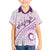 Pasifika Festival Family Matching Off Shoulder Short Dress and Hawaiian Shirt Tribal Pattern Lilac Version LT01 Son's Shirt Purple - Polynesian Pride