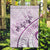 Pasifika Festival Garden Flag Tribal Pattern Lilac Version