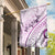 Pasifika Festival Garden Flag Tribal Pattern Lilac Version