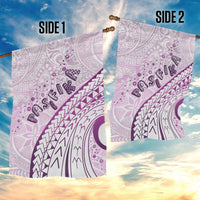Pasifika Festival Garden Flag Tribal Pattern Lilac Version LT01 - Polynesian Pride