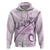 Pasifika Festival Hoodie Tribal Pattern Lilac Version LT01 Pullover Hoodie Purple - Polynesian Pride