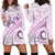 Pasifika Festival Hoodie Dress Tribal Pattern Lilac Version LT01 - Polynesian Pride