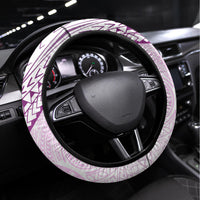 Pasifika Festival Steering Wheel Cover Tribal Pattern Lilac Version LT01 Universal Fit Purple - Polynesian Pride