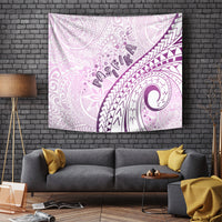 Pasifika Festival Tapestry Tribal Pattern Lilac Version LT01 - Polynesian Pride