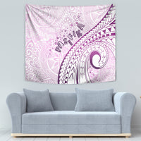 Pasifika Festival Tapestry Tribal Pattern Lilac Version LT01 - Polynesian Pride
